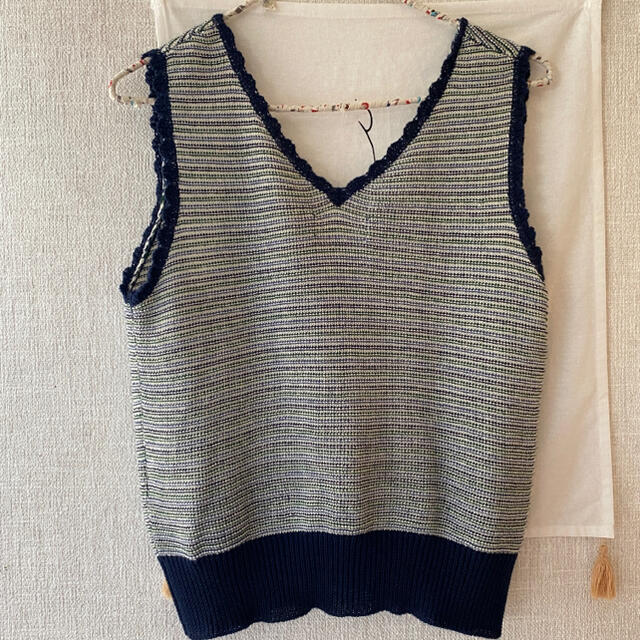 BEAMS BOY(ビームスボーイ)のBEAMS HEART / crochet vest レディースのトップス(ベスト/ジレ)の商品写真