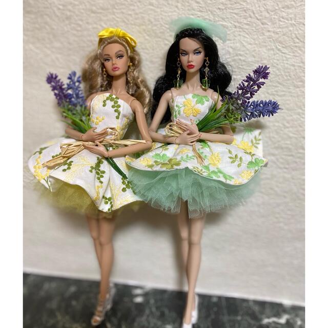 Barbie(バービー)のsale!クローバー総刺繍ワンピース　poppyparker  ハンドメイドのぬいぐるみ/人形(人形)の商品写真