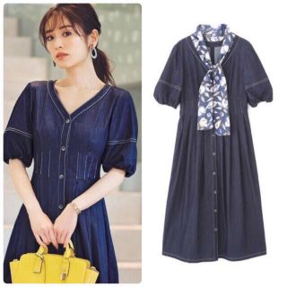 2020SS JILLSTUART タビスカーフワンピース グリーン 2020SS JILLSTUART タビスカーフワンピース グリーン ロングワンピース 直送商品
