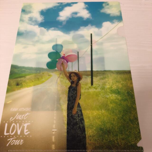 SONY(ソニー)の西野カナ Just LOVE Tour クリアファイル3枚セット エンタメ/ホビーのタレントグッズ(ミュージシャン)の商品写真
