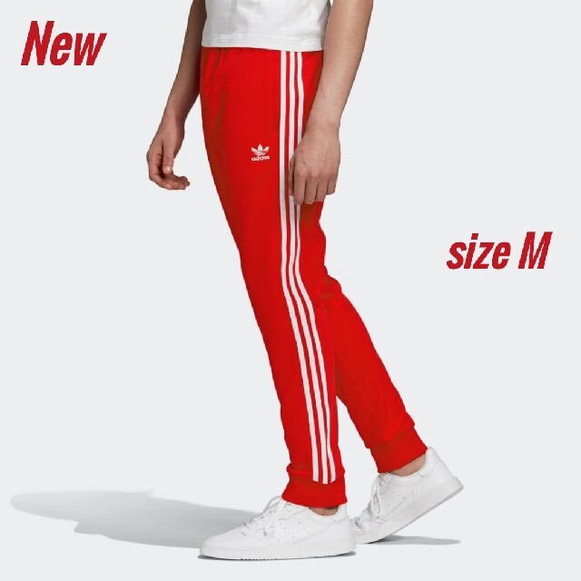 adidas - 新品 M adidas originals トラックパンツ 赤の通販 by fori-l ...