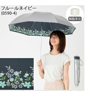 ＵＶ晴雨兼用　軽量　折りたたみ傘　シルバー(傘)