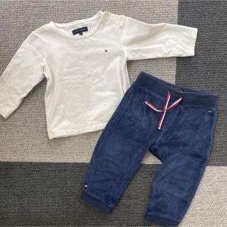 トミーヒルフィガー(TOMMY HILFIGER)のTOMMY HILFIGER 上下セット 70~80(Ｔシャツ)