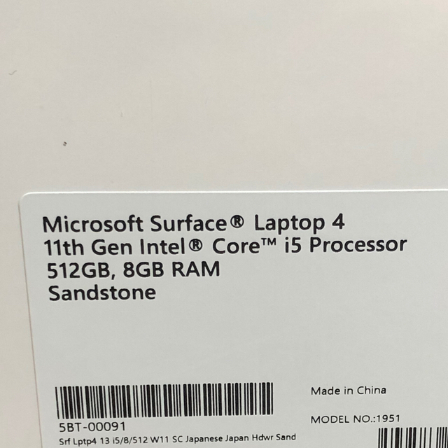 Microsoft Surface Laptop 4 5BT-00091 新品