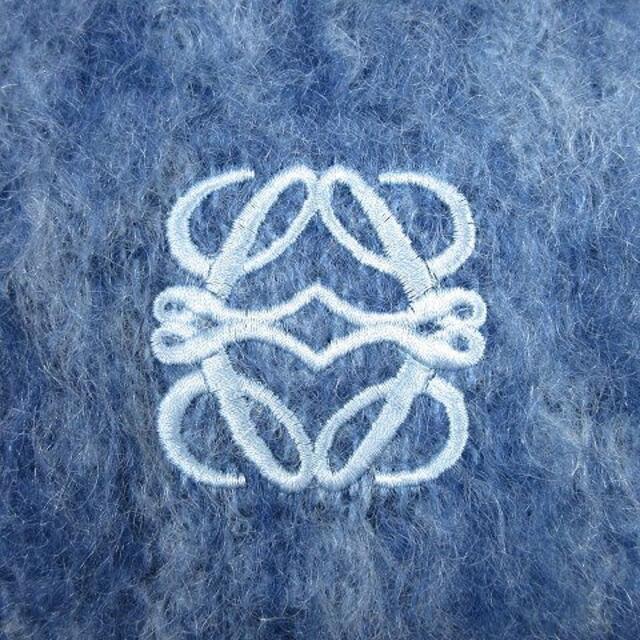 ロエベ モヘア × ウール マフラー アナグラム ロゴ 刺繍 2トーン ロエベ モヘア × ウール マフラー アナグラム ロゴ 刺繍 2トーン