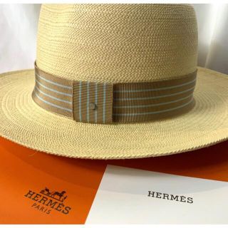 エルメス(Hermes)の試着のみ‼︎　HERMES エルメス　麦わら帽子(麦わら帽子/ストローハット)