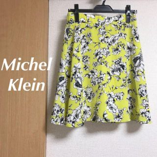 エムケーミッシェルクラン(MK MICHEL KLEIN)のMK Michel Klein Paris ミッシェルクラン スカート 花柄 L(ひざ丈スカート)