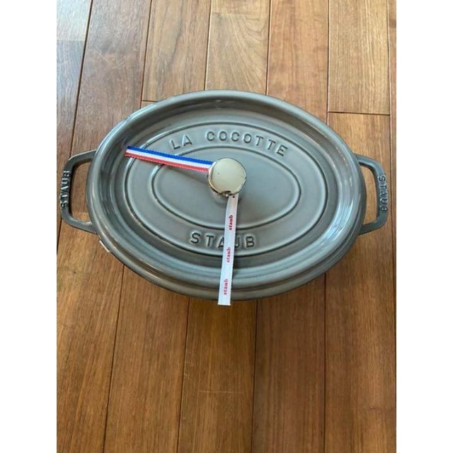 SALE】 staub ストウブ 「 ピコ ココット オーバル グレー 27cm