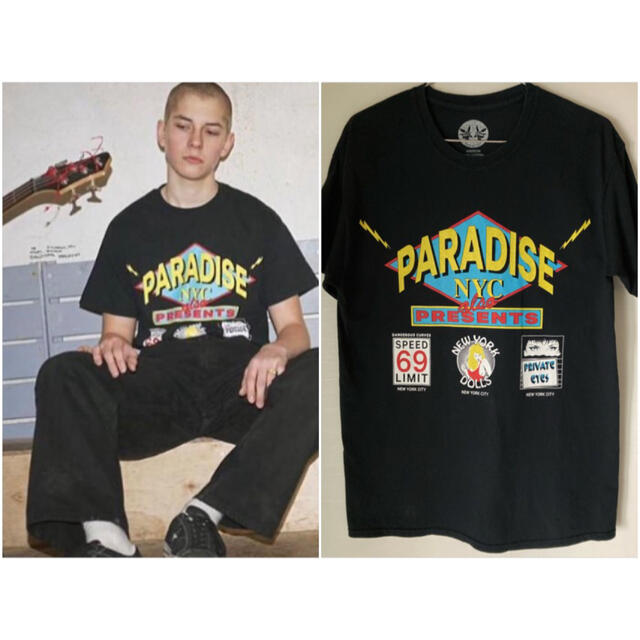paradis3 初期 Tシャツ paradise 黒 M supreme