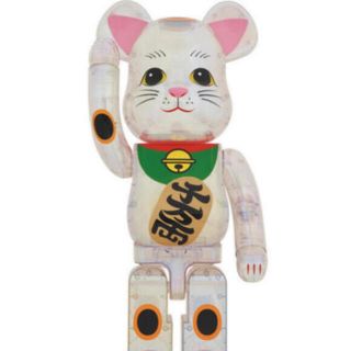 メディコムトイ(MEDICOM TOY)のBE@RBRICK 招き猫 透明メッキ 1000％(その他)