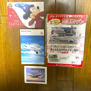 ジャル(ニホンコウクウ)(JAL(日本航空))のJAL ポストカード、ペーパークラフト、シールセット(ノベルティグッズ)