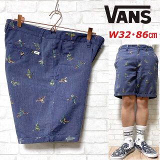 ヴァンズ(VANS)のVans バンズ ショーツ カモ 鳥柄 総柄 ロールアップ ハーフパンツ(ショートパンツ)