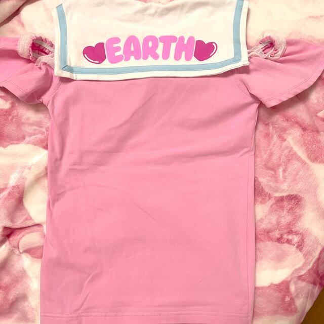 EARTHMAGIC(アースマジック)のEarthMagic セーラーTシャツ キッズ/ベビー/マタニティのキッズ服女の子用(90cm~)(Tシャツ/カットソー)の商品写真