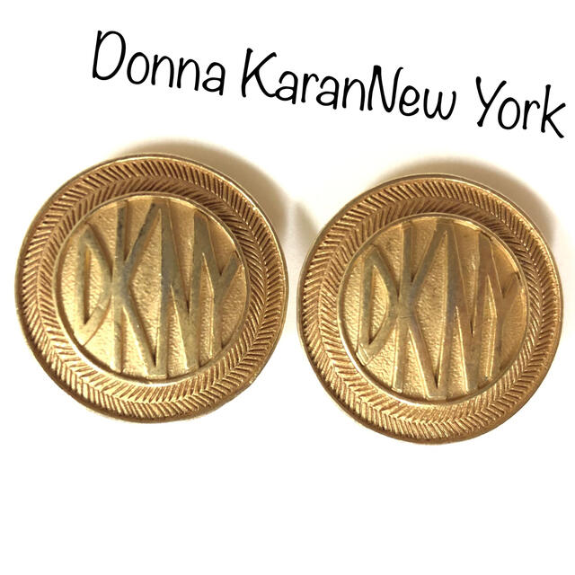 DKNY(ダナキャランニューヨーク)の【Donna KaranNew York】ヴィンテージ ゴールドイヤリング レディースのアクセサリー(イヤリング)の商品写真