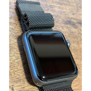 アップルウォッチ(Apple Watch)のApple Watch シリーズ3 アルミ　42mm 純正ミラネーゼ(腕時計(デジタル))