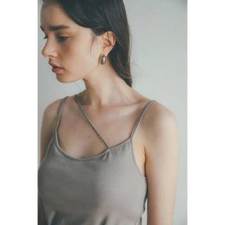 クラネ(CLANE)のCLANE クラネ SLANT STRAP CAMI TOPS(キャミソール)