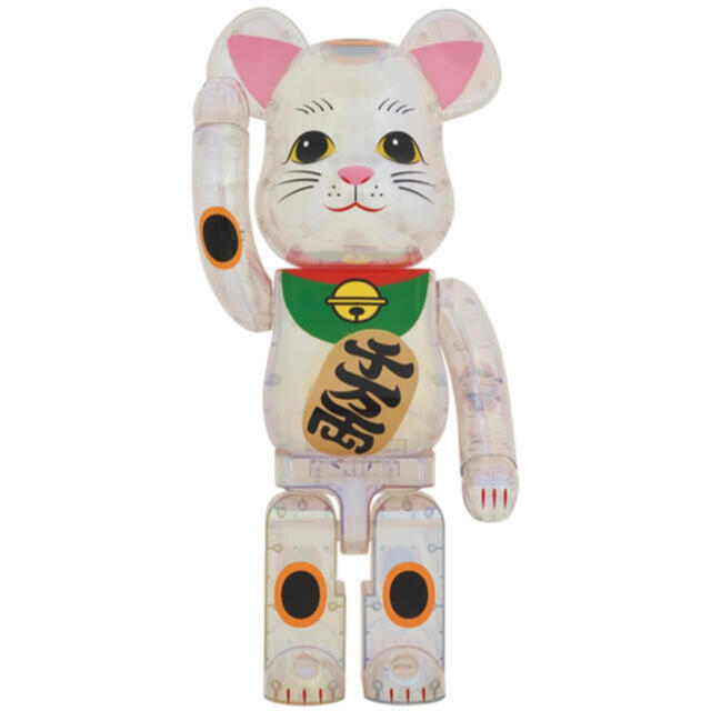 MEDICOM TOY(メディコムトイ)のBE@RBRICK 招き猫 透明メッキ 1000％ エンタメ/ホビーのフィギュア(その他)の商品写真