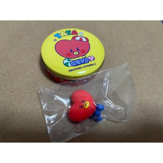 ビーティーイシビル(BT21)のBT21 BTS プチ缶　TATA(飴つき) ハグコット　TATA(キャラクターグッズ)