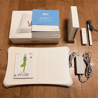 ウィー(Wii)の【動作確認済】wii本体 バランスボード セット(家庭用ゲーム機本体)