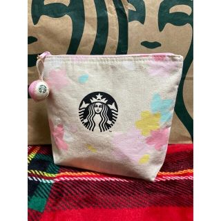 スターバックスコーヒー(Starbucks Coffee)のスターバックス  ギフト巾着　ハンドメイド　ポーチ　2020さくら　巾着(ポーチ)