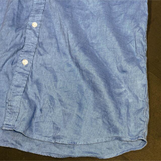 THE SHOP TK(ザショップティーケー)の THE SHOP TK 半袖 オープンカラーシャツ 麻 ブルー XL  メンズのトップス(シャツ)の商品写真