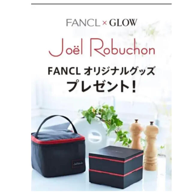 FANCL(ファンケル)のファンケル GLOW Joël Robuchon   多機能お重ミニ保冷バッグ インテリア/住まい/日用品のキッチン/食器(弁当用品)の商品写真