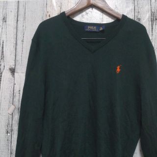 ポロラルフローレン(POLO RALPH LAUREN)のPOLO RALPH LAUREN  ポニー ロゴ刺繍   Vネック　セーター(ニット/セーター)