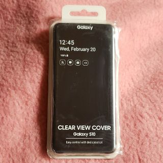 ギャラクシー(Galaxy)の[純正]Galaxy S10 CLEAR VIEW COVER黒(モバイルケース/カバー)