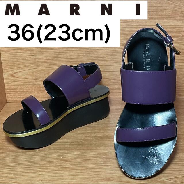 ★大人気★マルニ　サンダル　プラットフォーム　厚底　ストラップ　36 23cm