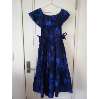 ケイトスペード(kate spade new york) 花柄ワンピース(ブルー ケイトスペード(kate spade new york) 花柄ワンピース(ブルー