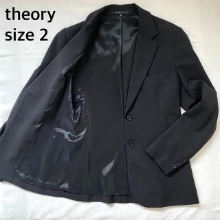 セオリー(theory)のtheory(セオリー) スーツ テーラード ジャケット 2つボタン ブラック(テーラードジャケット)