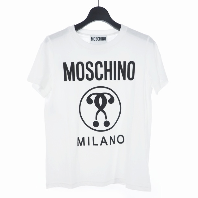 モスキーノ MOSCHINO 20SS フロント ロゴ プリント Tシャツ