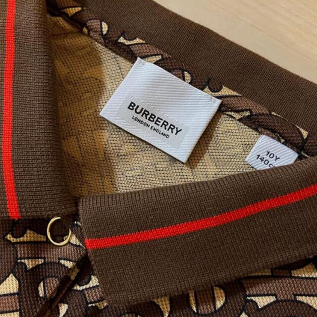 BURBERRY(バーバリー)のバーバリー BURBERRY ピケ ワンピース ＆ ストライプ パネル Tシャツ キッズ/ベビー/マタニティのキッズ服女の子用(90cm~)(ワンピース)の商品写真