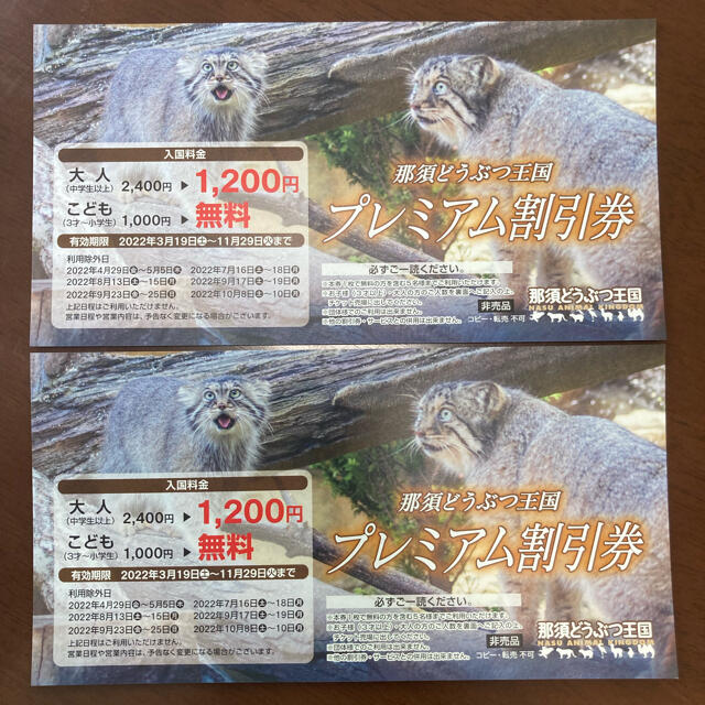 那須どうぶつ王国 プレミアム 割引券 2枚セットの通販 by ことり's shop|ラクマ 那須どうぶつ王国 プレミアム 割引券 2枚セットの通販 by ことり's shop|ラクマ