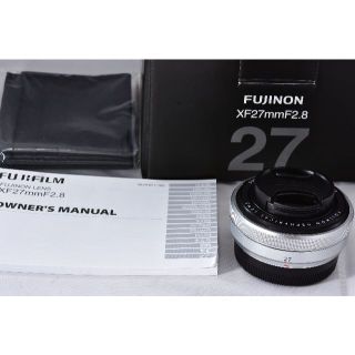 フジフイルム(富士フイルム)の元箱・取扱説明書付き！FUJIFILM 単焦点レンズ XF27mmF2.8(レンズ(単焦点))