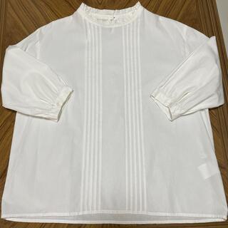 白シャツ　5分袖(シャツ/ブラウス(半袖/袖なし))