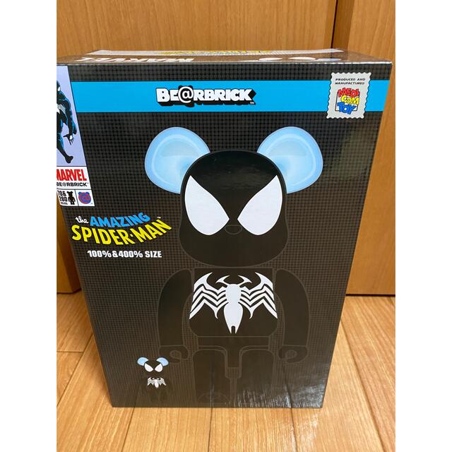 BE@RBRICK(ベアブリック)のBE@RBRICK SCARET BLACK SPIDER-MAN ハンドメイドのおもちゃ(フィギュア)の商品写真