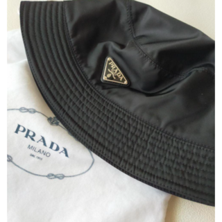 プラダ(PRADA)の新品イタリア直営購入　プラダ　ナイロン　バゲットハット　男女兼用　Mサイズ(ハット)