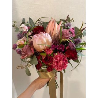 アーティフィシャルフラワーブーケ　結婚式ブーケ(ブーケ)