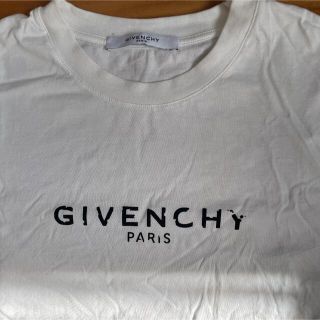 新品タグ付き GIVENCHY メタリック ミラーロゴ コットン Tシャツ