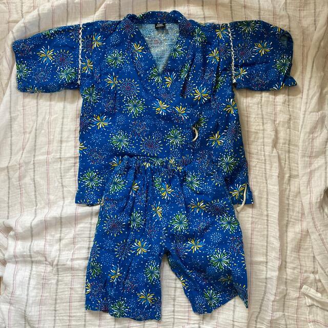 男の子浴衣　子ども　花火　110cm キッズ/ベビー/マタニティのキッズ服男の子用(90cm~)(甚平/浴衣)の商品写真