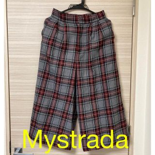 マイストラーダ(Mystrada)のMystrada チェックワイドパンツ(クロップドパンツ)