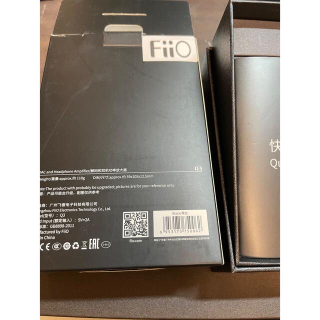 FiiO(フィーオ) / Q3 USB DAC内蔵ポータブルヘッドホンアンプ スマホ/家電/カメラのオーディオ機器(ポータブルプレーヤー)の商品写真