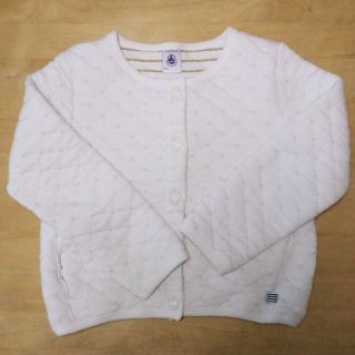 プチバトー(PETIT BATEAU)のsk0123様専用♡プチバトー　カーディガン ボレロ  キルティング　白☆(カーディガン)