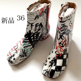 マルタンマルジェラ(Maison Martin Margiela)の国内正規品 158,400円 メゾン マルジェラ グラフィティ 足袋ブーツ タビ(ブーツ)