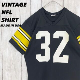 ローリングス(Rawlings)の70s 80sヴィンテージ　NFL Rawlings ピッツバーグステイラーズM(Tシャツ/カットソー(半袖/袖なし))