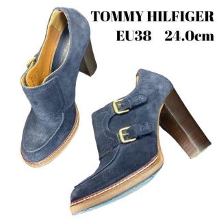 TOMMY HILFIGER スエード ショート ブーツ 24.0cm(ブーツ)