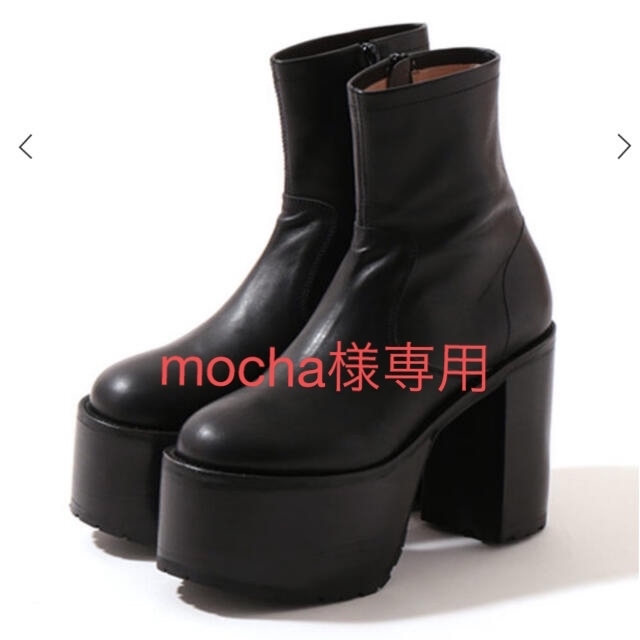 JOHN LAWRENCE SULLIVAN(ジョンローレンスサリバン)の【mocha様専用】LEATHER PLATFORM BOOTS レディースの靴/シューズ(ブーツ)の商品写真