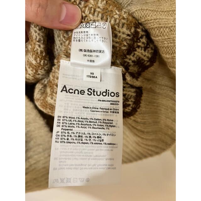 Acne Studios(アクネストゥディオズ)の専用⭐︎新品未使用　ACNE STUDIOS ベージュ & ブラウン セーター メンズのトップス(ニット/セーター)の商品写真