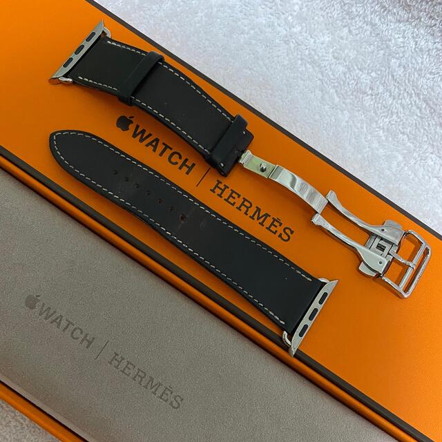 Apple Watch(アップルウォッチ)のApple Watch HERMES  ベルト　44mm メンズの時計(レザーベルト)の商品写真